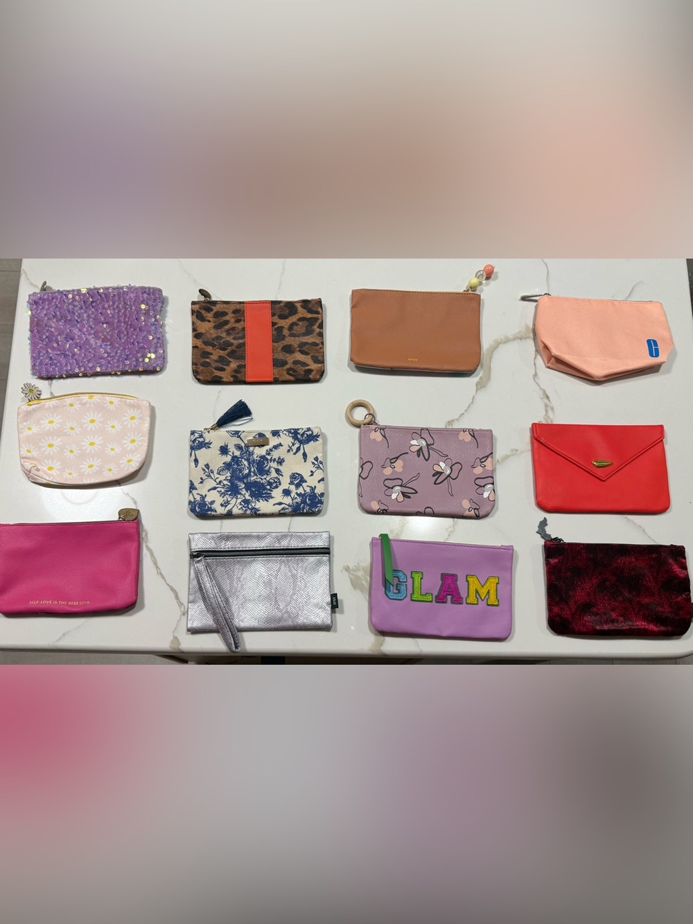 Assorted Multicolor Ipsy Cosmetic small bags